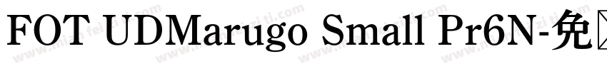 FOT UDMarugo Small Pr6N字体转换